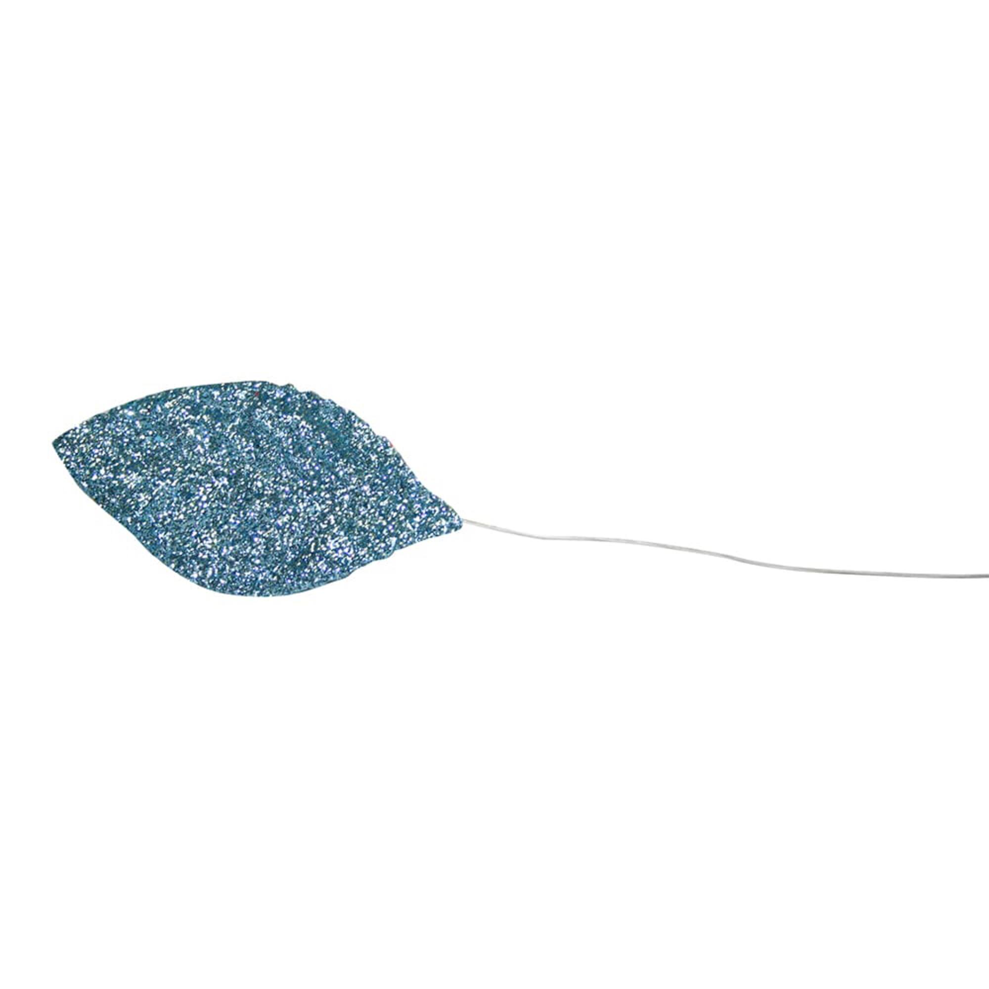 JAM Paper Glitter Leaves Floral Accessories